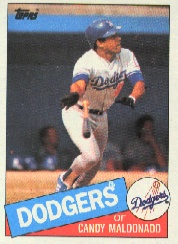 1985 Topps Baseball Cards      523     Candy Maldonado